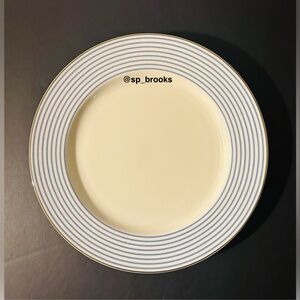 🎁Kate Spade Laurel Street Dinner Plate - 11.5” Blue and White Stripe